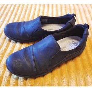 Clarks Cloudsteppers Slip On Comfort Shoe Black